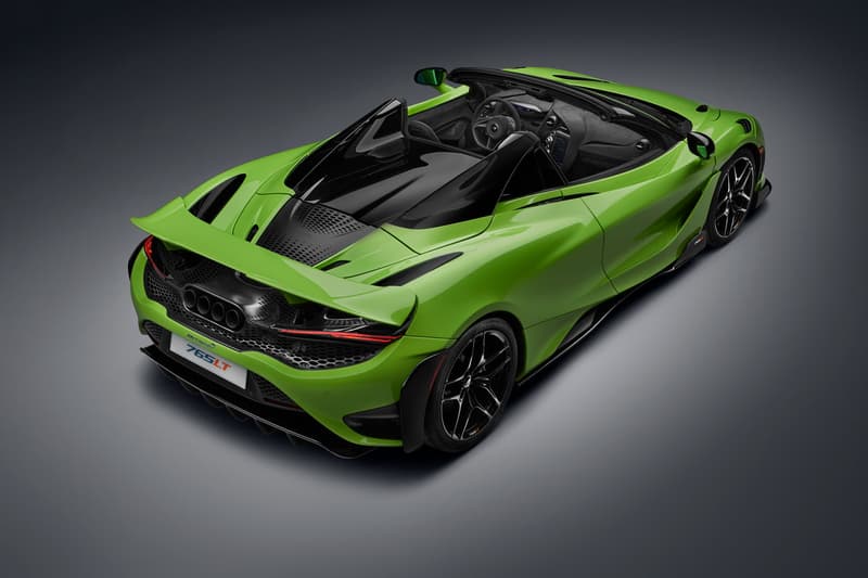 McLaren's 765LT Spider Premieres As the Manufacturer's Most Powerful Convertible Supercar car automotive manufacturer design detail specs