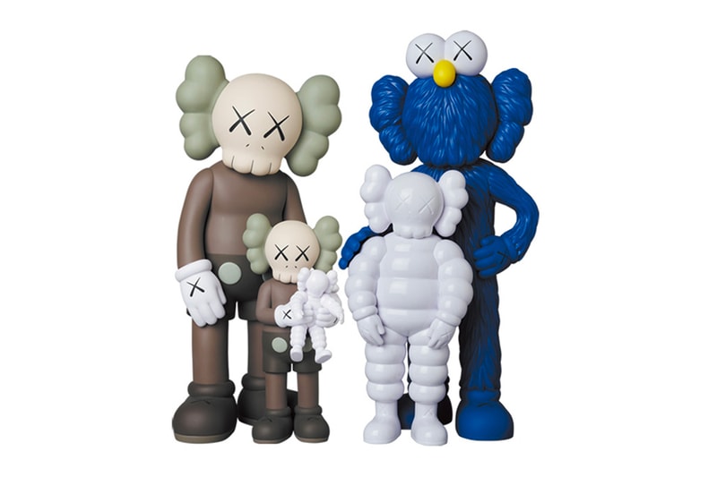 KAWS TOKYO FIRST Be@rbricks Figures Lottery Draw Drop Family Black brown blue white Kaws tension 100% 400% 1000% 280mm 290mm companion what party