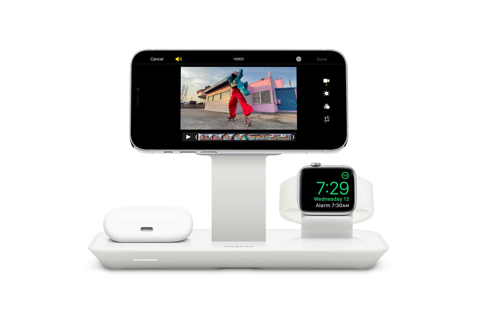 Mophie 3-in-1 Wireless Charging Stand Apple iPhone