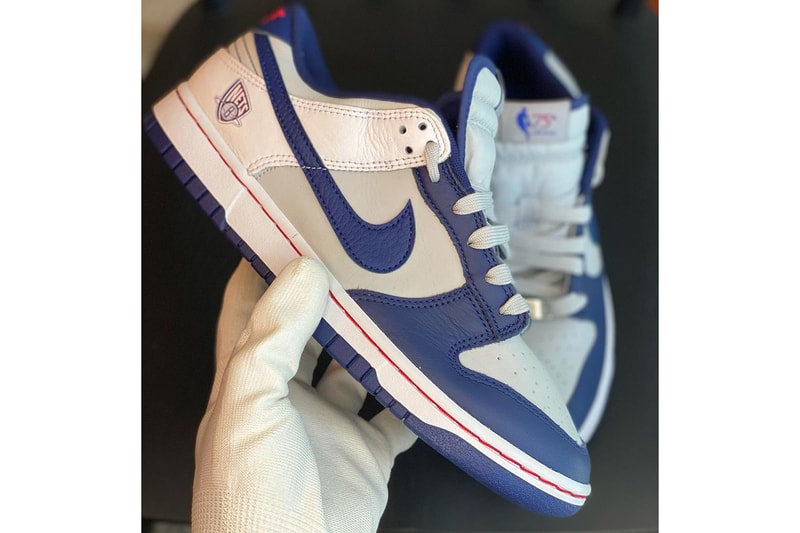 nba nike dunk low brooklyn nets 75th anniversary release date info store list buying guide photos price white navy red 