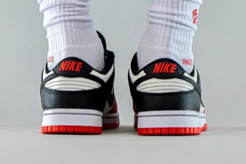 nba nike sportswear dunk low chicago bulls emb 75th anniversary sail black chile red DD3363 100 official release date info photos price store list buying guide