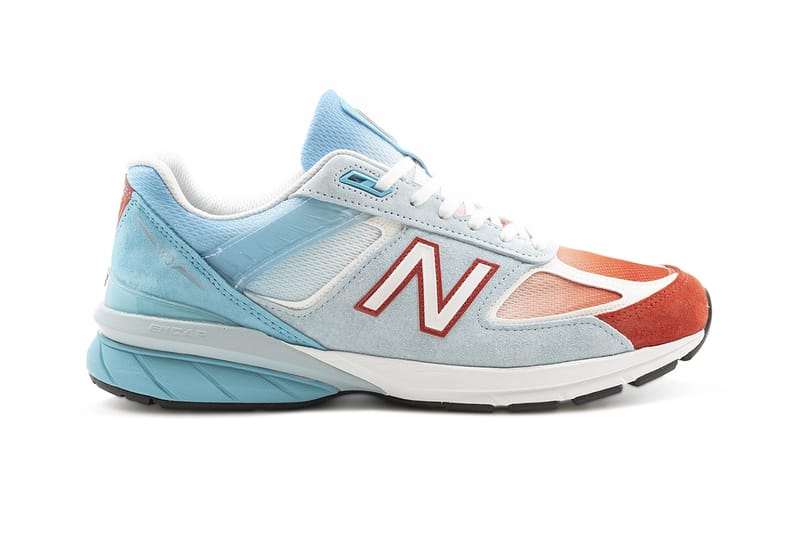 red white blue new balance 990