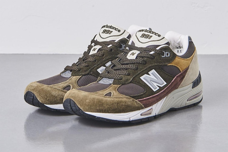 New balance 991 brown green Clearance