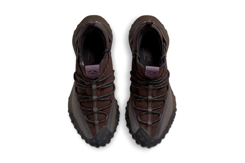 nike acg all conditions gear mountain fly low hiking shoe flash crimson brown basalt light mulberry black white gum DC9045 500 200 official release date info photos price store list buying guide 