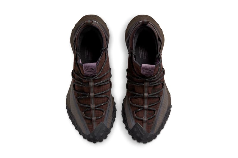 nike acg all conditions gear mountain fly low hiking shoe flash crimson brown basalt light mulberry black white gum DC9045 500 200 official release date info photos price store list buying guide