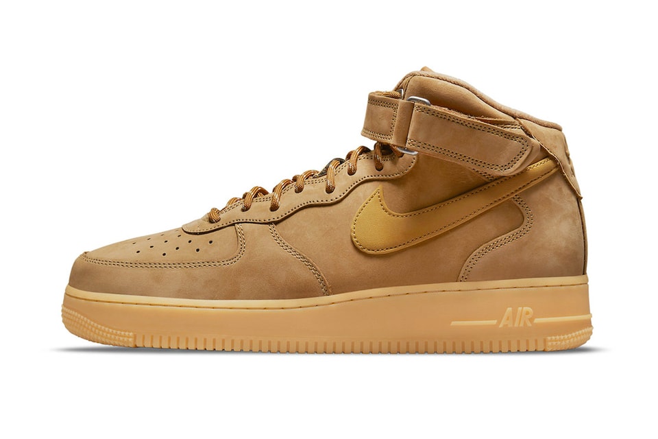 tape Contraction Arctic Nike Air Force 1 Mid "Wheat" Re-Release | Hypebeast