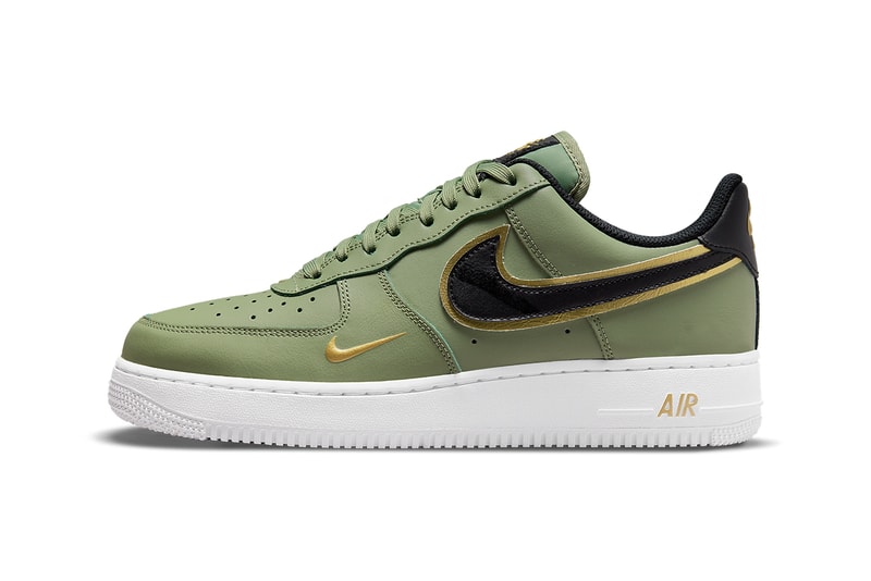 nike air force 1 oil green metallic gold white black DA8481 300 release date info store list buying guide photos price. 
