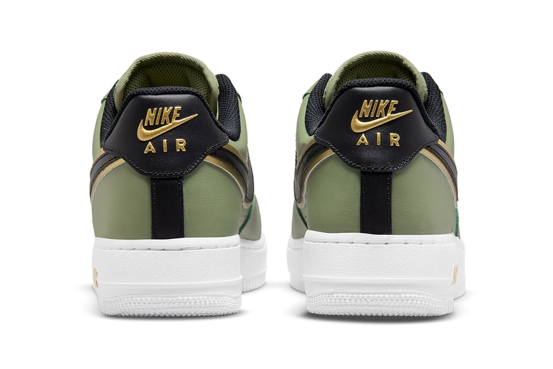 nike air force 1 oil green metallic gold white black DA8481 300 release date info store list buying guide photos price. 