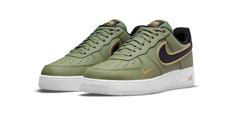 Nike Air Force 1 Low Oil Green/Metallic Gold/White/Black For Sale