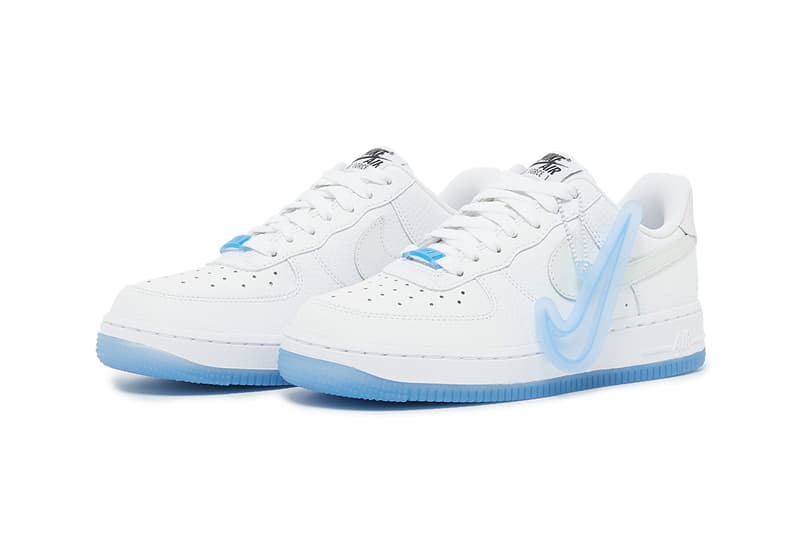 nike sportswear air force 1 low uv reactive swoosh white university blue DA8301 101 official release date info photos price store list buying guide