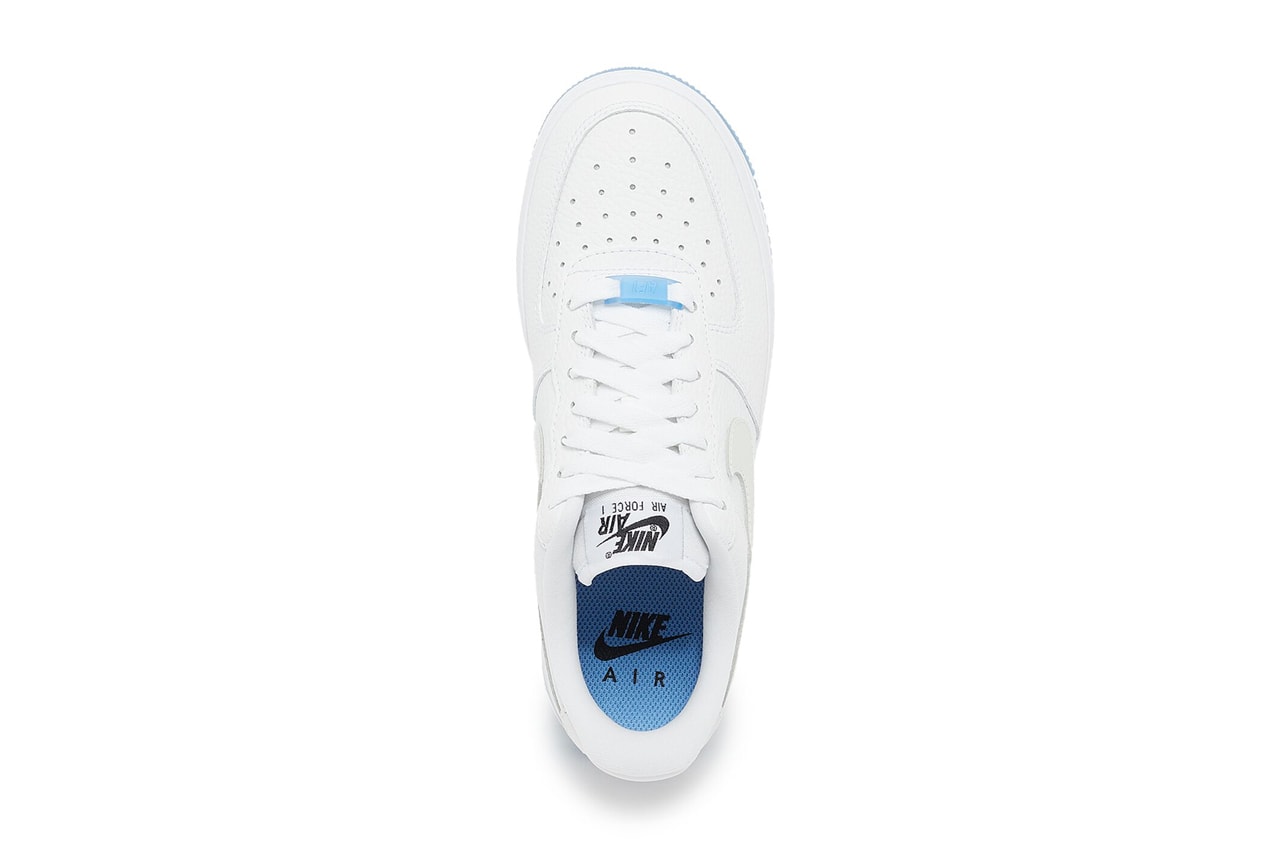 nike sportswear air force 1 low uv reactive swoosh white university blue DA8301 101 official release date info photos price store list buying guide