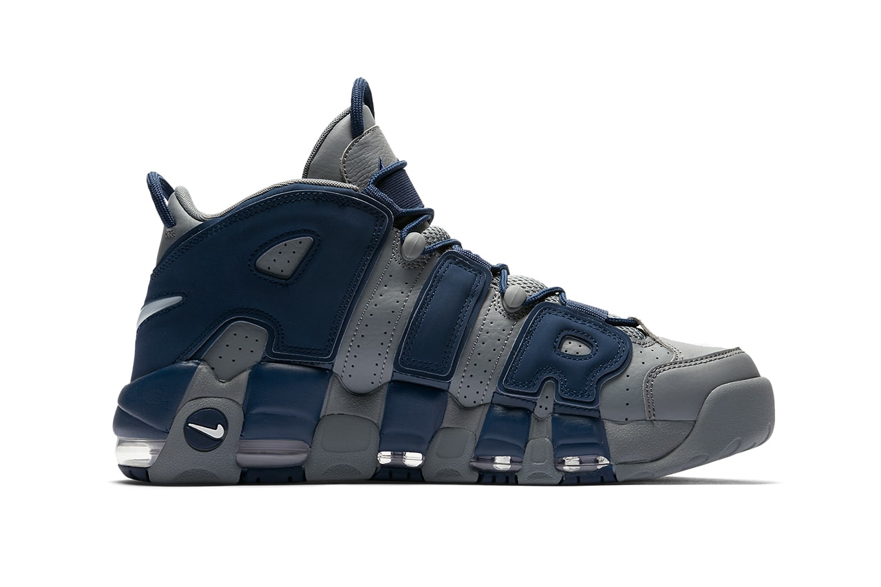 nike air more uptempo loud and clear 921948 003 release date info store list buying guide photos price navy blue gray 