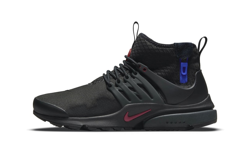 Nike Air Presto Mid Utility "Darth Vader" Release footwear sneakers star wars villain black racer blue red Anthracite