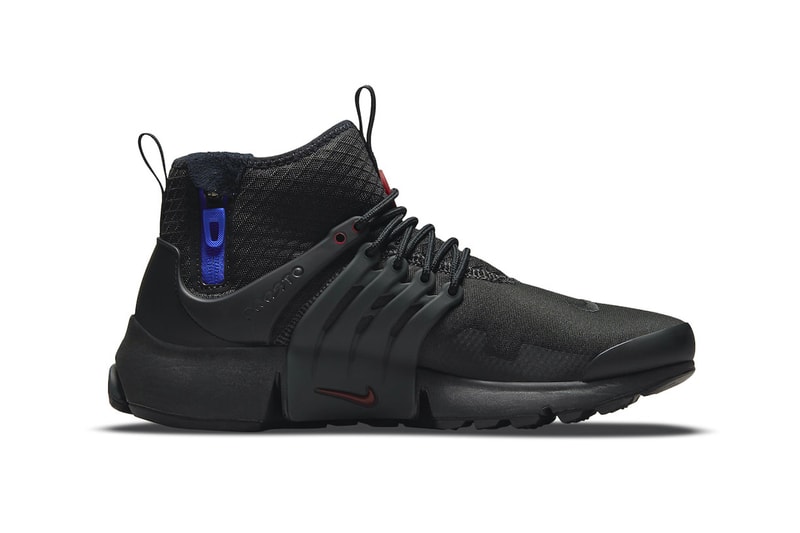Nike Air Presto Mid Utility "Darth Vader" Release footwear sneakers star wars villain black racer blue red Anthracite