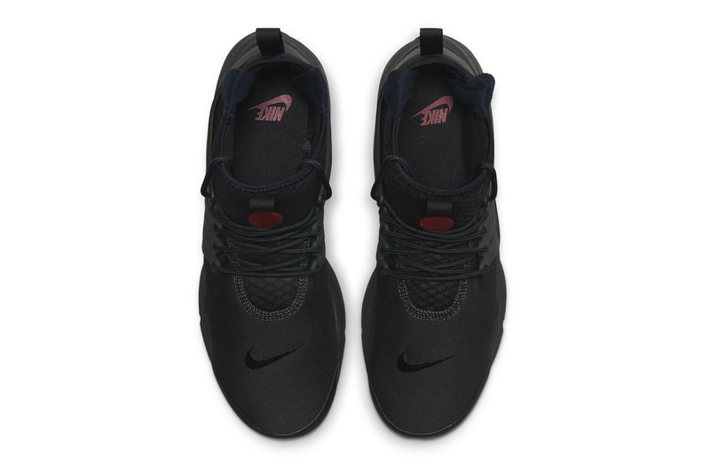 Nike Air Presto Mid Utility "Darth Vader" Release footwear sneakers star wars villain black racer blue red Anthracite