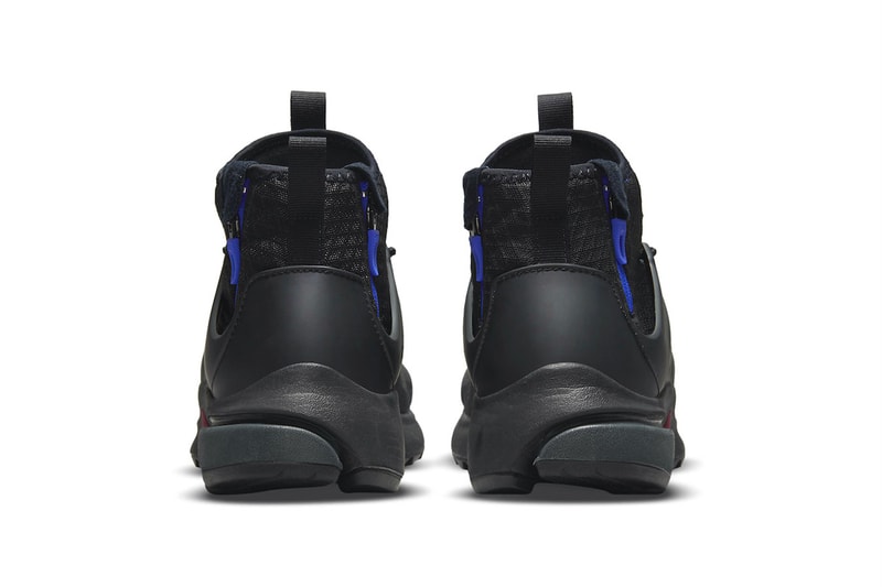 Nike Air Presto Mid Utility "Darth Vader" Release footwear sneakers star wars villain black racer blue red Anthracite