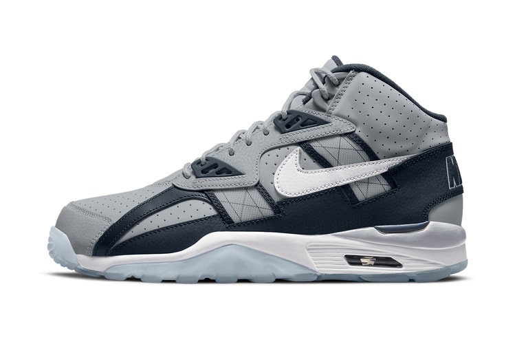 Nike Air Trainer SC High "Wolf Grey/Obsidian" Gives Off Georgetown Hoyas Vibes