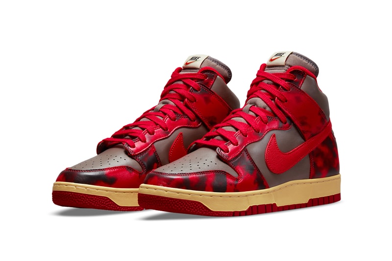 nike sportswear dunk high 1985 acid wash white red brown black dd9404 600 official release date info photos price store list buying guide