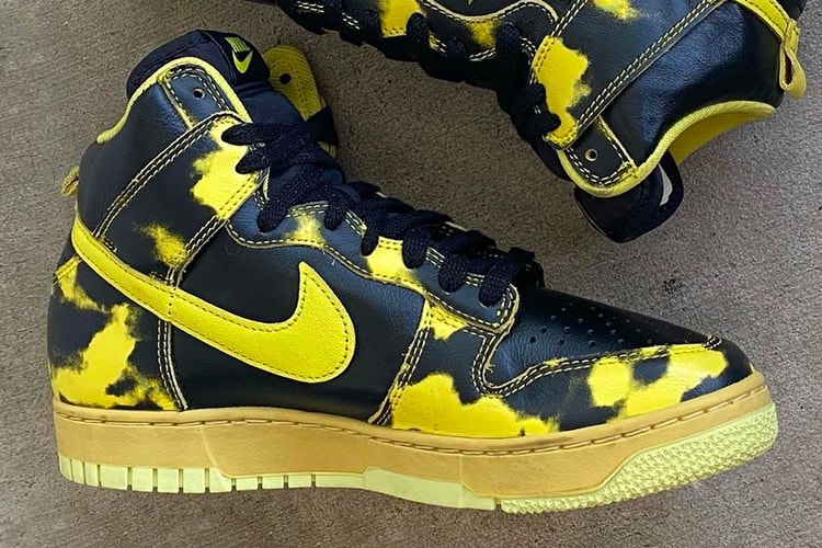 Nike's Dunk High Simmers in "Yellow Acid Wash"
