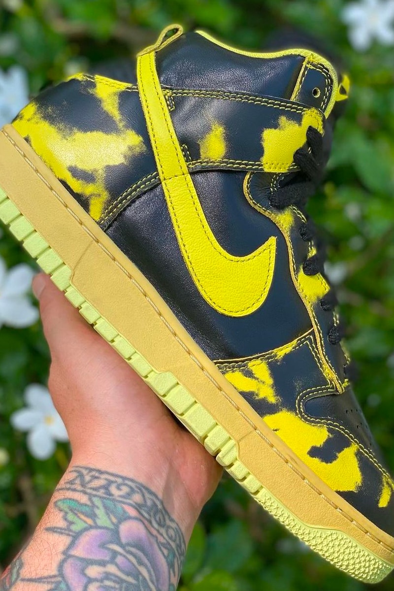 Nike Dunk High “Yellow Acid Wash” DD9404-001 Nike Sportswear Release 2021