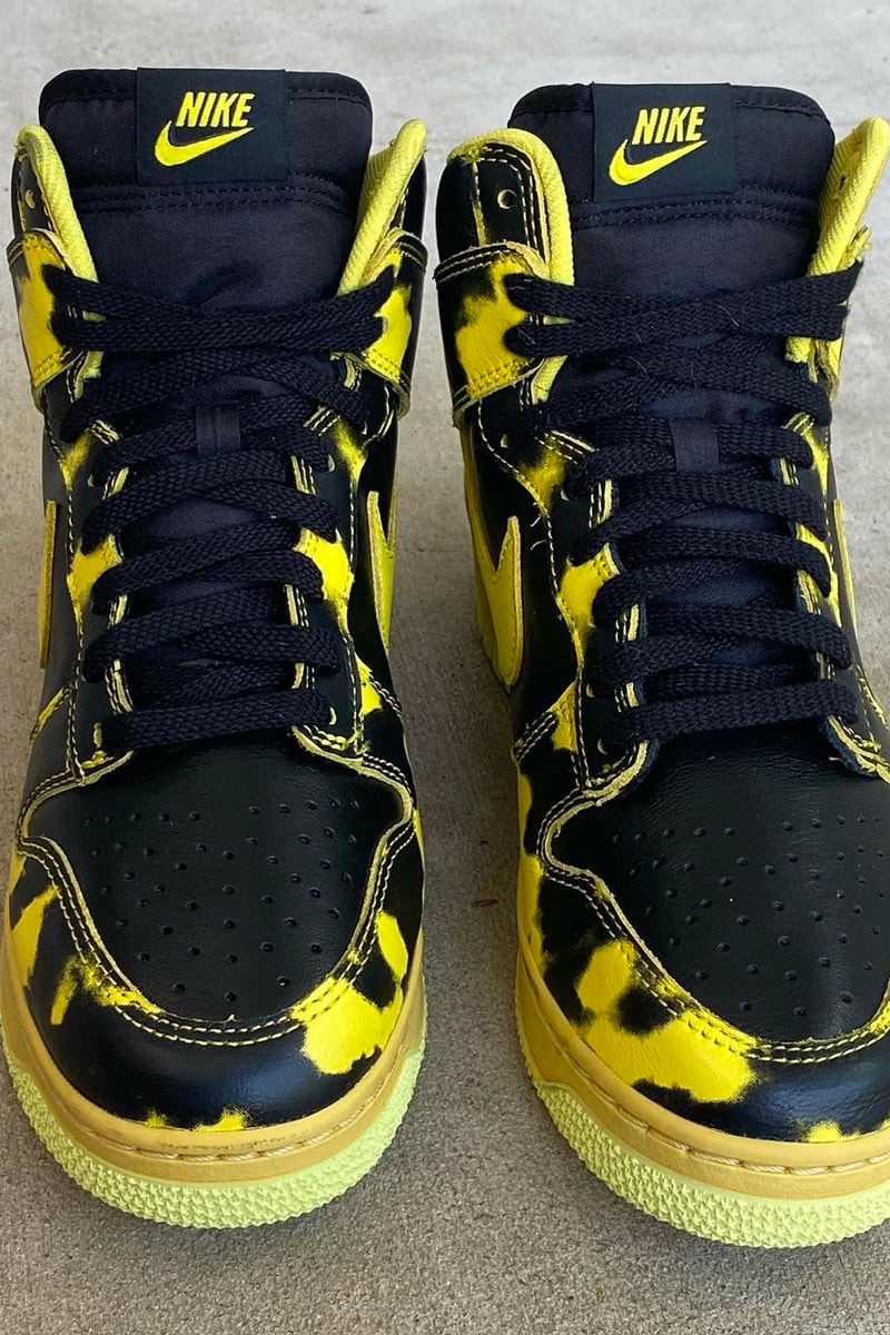 Nike Dunk High “Yellow Acid Wash” DD9404-001 Nike Sportswear Release 2021