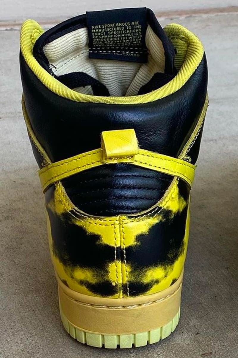 Nike's Dunk High "Yellow Acid Wash"