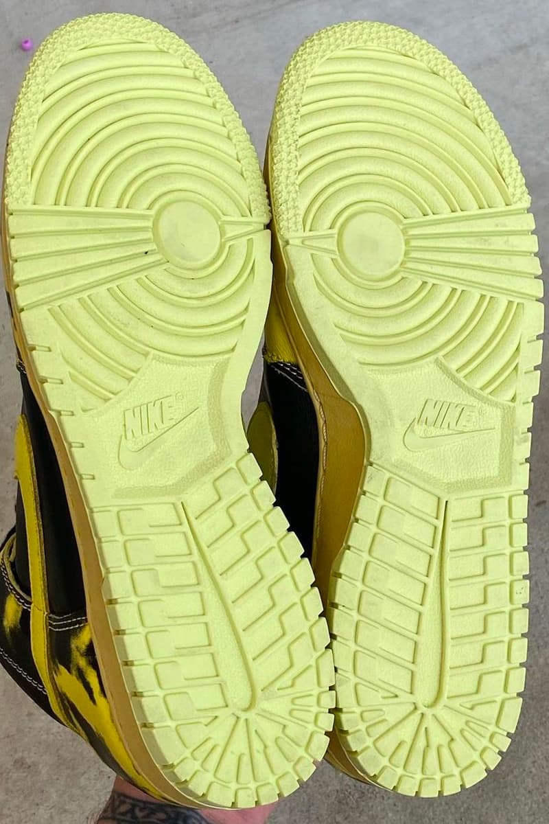 Nike's Dunk High "Yellow Acid Wash"