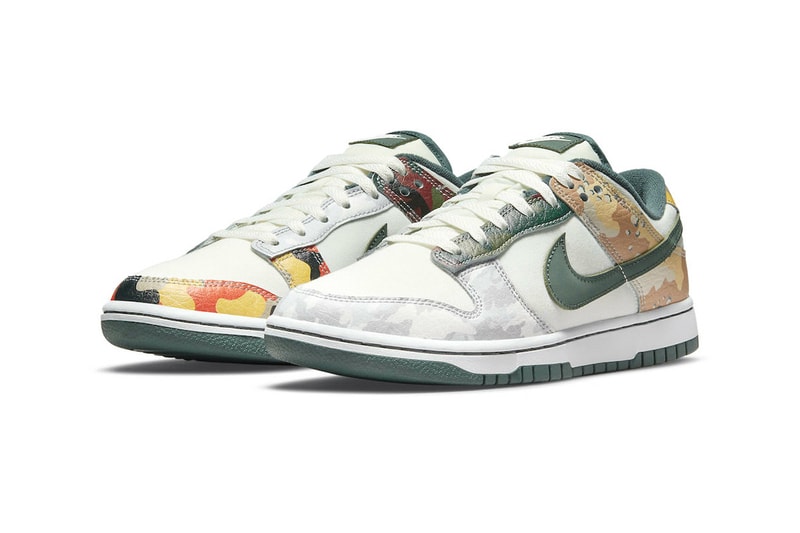 Nike Dunk Low SE "Crazy Camo" & "Multi Camo" DH0957-001 DH0957-100 Release 2021