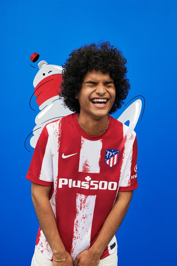 2021/22 atletico madrid home kit jersey nike la liga details champions information red and white