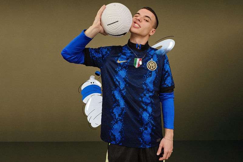 nike football snakeskin inter milan jersey blue black navy royal release details information serie a champions