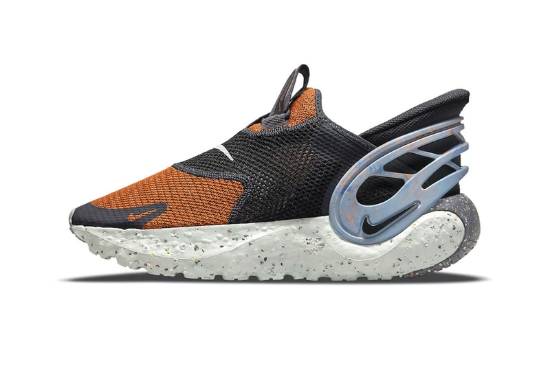 Nike Glide Flyease premium mesa orange tobie hatfield laceless easy entry and closure move to zero minimalist sneaker shoe release dn4919-800