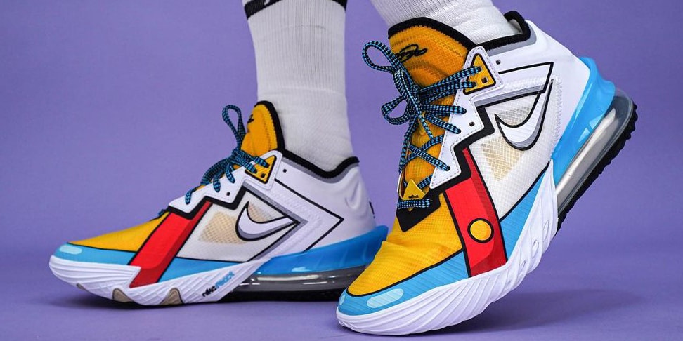 Nike lebron 18 low yellow Clearance