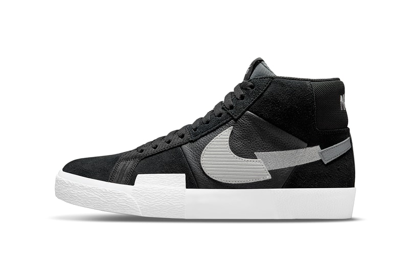 nike sb skateboarding blazer mid mosaic black white wolf cool grey DA8854 001 official release date info photos price store list buying guide