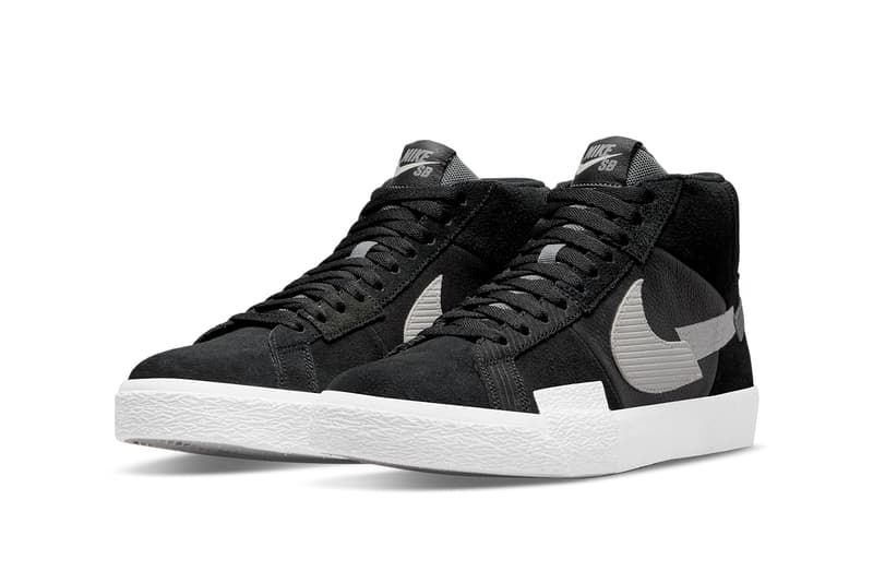 nike sb skateboarding blazer mid mosaic black white wolf cool grey DA8854 001 official release date info photos price store list buying guide