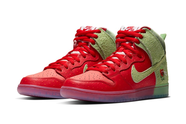 Official Look at the Nike SB Dunk High "Strawberry Cough"
