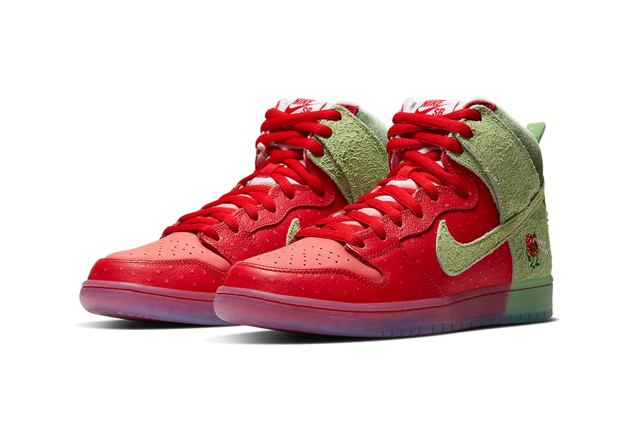 nike sb dunk high strawberry cough CW7093 600 release date info store list buying guide photos price 