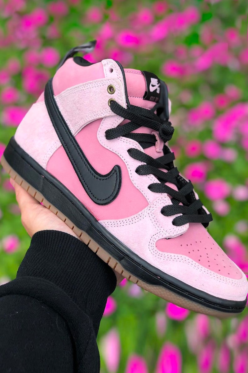 Nike SB Dunk High "KCDC Brooklyn” Release Info KCDC skateshop footwear sneakers pink pale pink black gum
