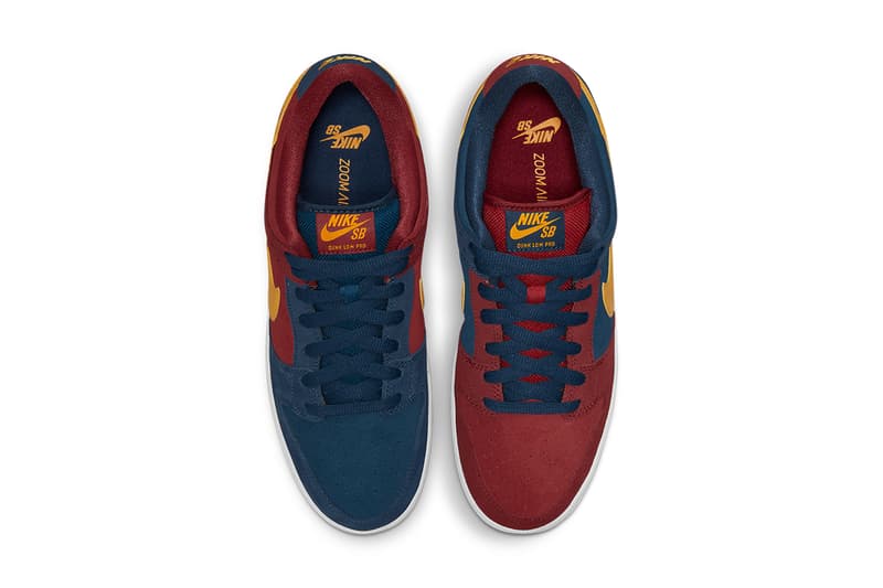 nike sb dunk low barcelona DJ0606 400 red blue yellow white release date info store list buying guide photos price 