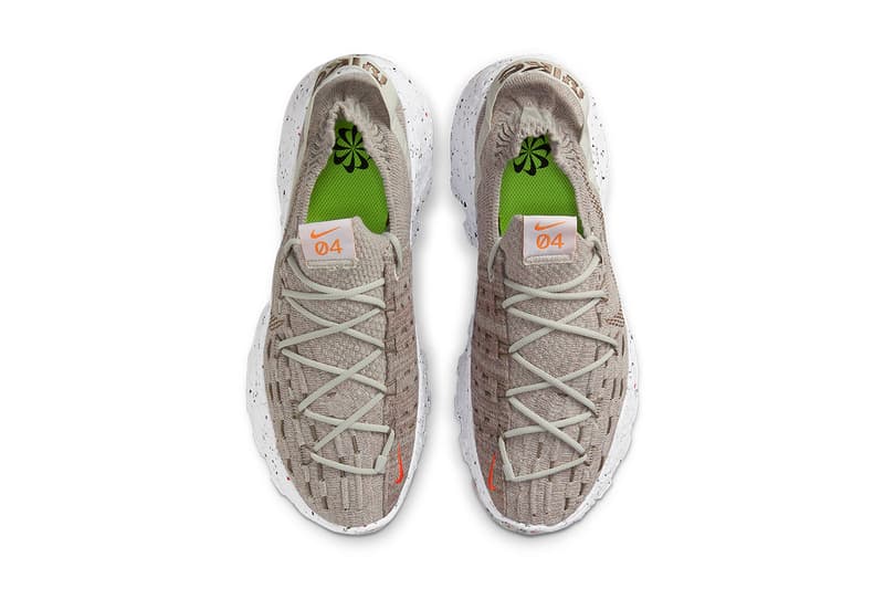 nike space hippie 04 light bone white orange olive grey CZ6398 009 release info store list buying guide photos price