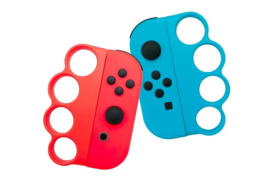 Nintendo Switch Joy-Con Boxing Grip release brass knuckles knuckle dusters gaming fitness 