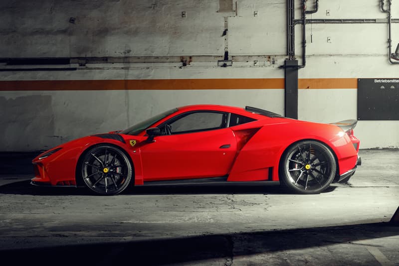 NOVITEC N-LARGO Ferrari F8 Tributo Carbon Fiber Wide Body Custom Vittorio Strosek Limited Edition Rare Italian Supercar Vossen Wheels Tuned Power Upgrade Speed Performance Handling 