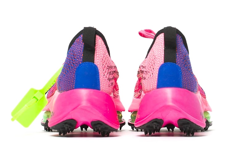 off white nike air zoom tempo next pink glow release info store list buying guide photos price virgil abloh blue pink 