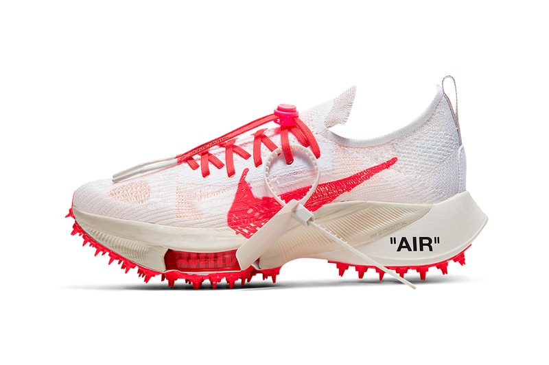 off white nike air zoom tempo next white solar red scream green pink glow release date info store list buying guide photos price virgil abloh 