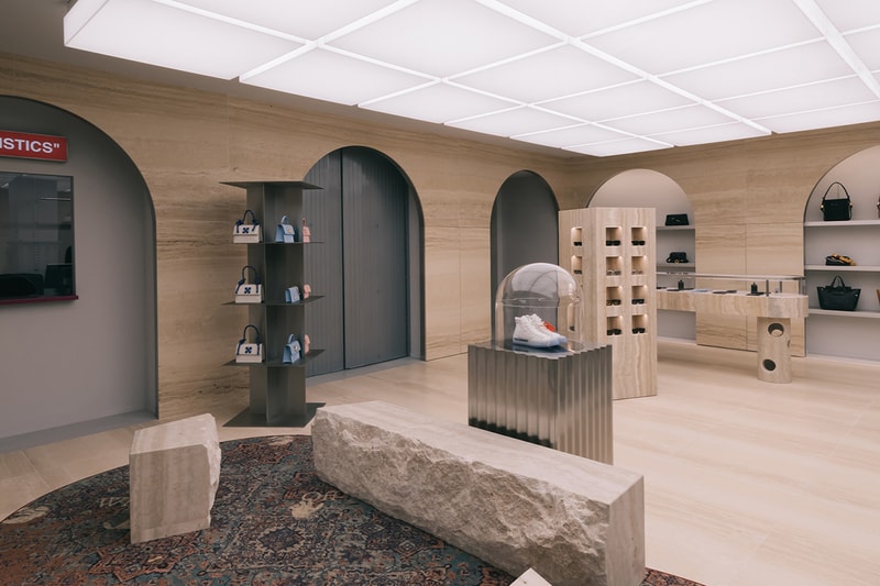 Off-White™ paris flagship store virgil abloh look inside details information AMO OMA address opening hours