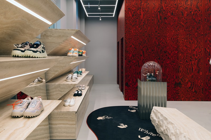 Off-White™ paris flagship store virgil abloh look inside details information AMO OMA address opening hours