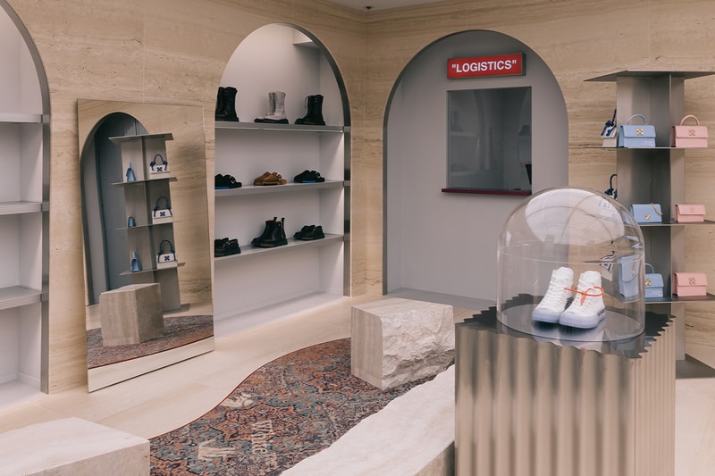 Off-White™ paris flagship store virgil abloh look inside details information AMO OMA address opening hours