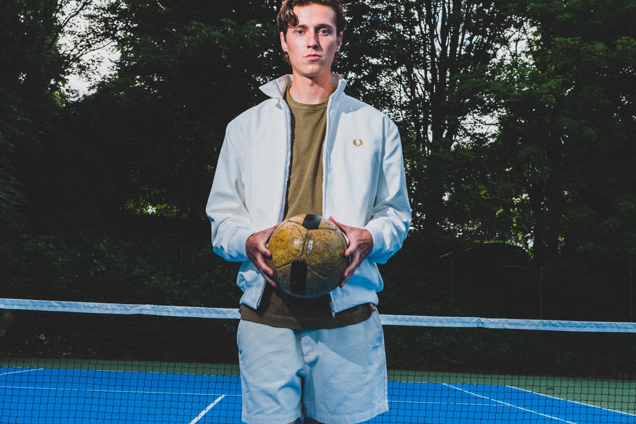 Oi Polloi x Fred Perry 1970s 80s Vintage Tennis Inspired Capsule Collection Limited Edition Lookbook Release Information Drop Date Polos Shorts Harrington Jacket Terry Towel 