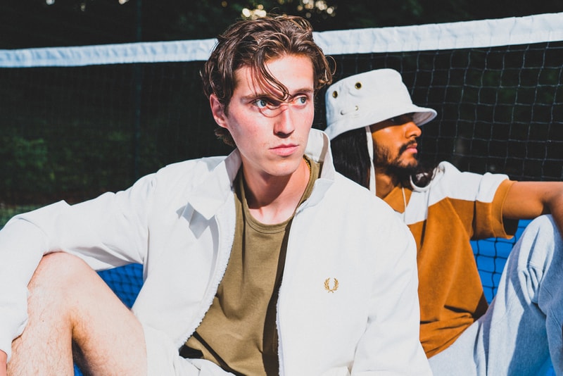 Oi Polloi x Fred Perry 1970s 80s Vintage Tennis Inspired Capsule Collection Limited Edition Lookbook Release Information Drop Date Polos Shorts Harrington Jacket Terry Towel 