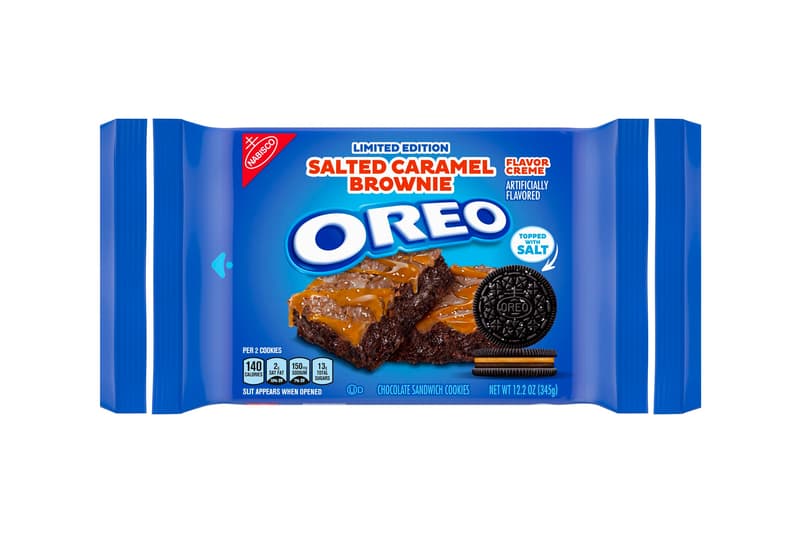 Oreo Salted Caramel Brownie and Apple Cider Donut Release cookies nabisco snacks black brown golden