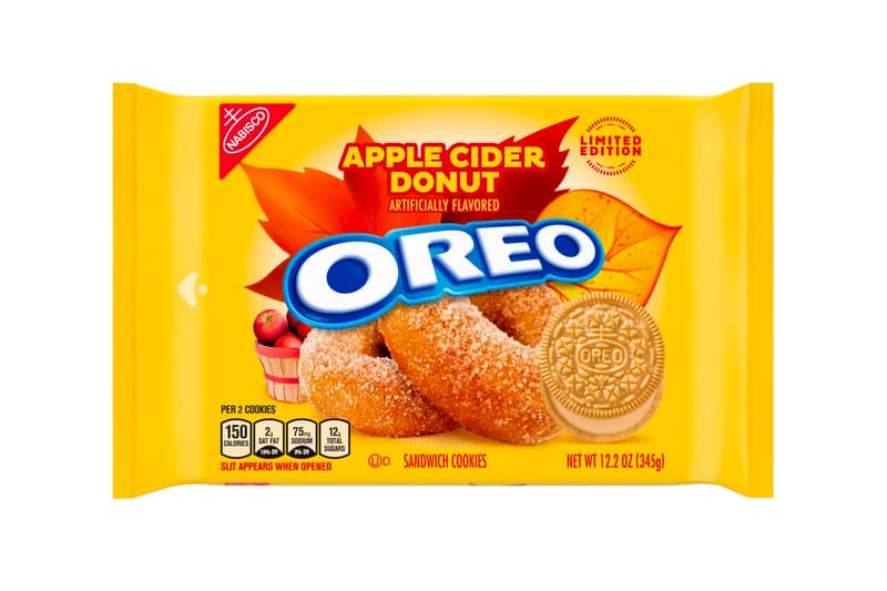 Oreo Salted Caramel Brownie and Apple Cider Donut Release cookies nabisco snacks black brown golden